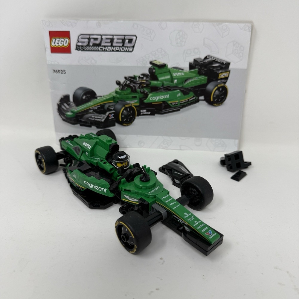 LEGO SPEED CHAMPIONS: AMR23 F1 Car (76925) INCOMPLETE w minifigure & instruction